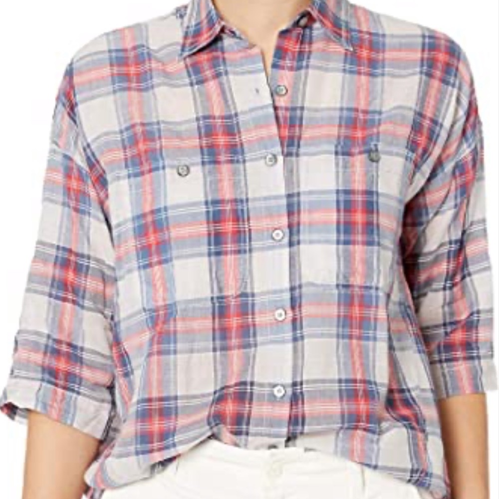 NWT | Max Studio | Oversized plaid | Button up